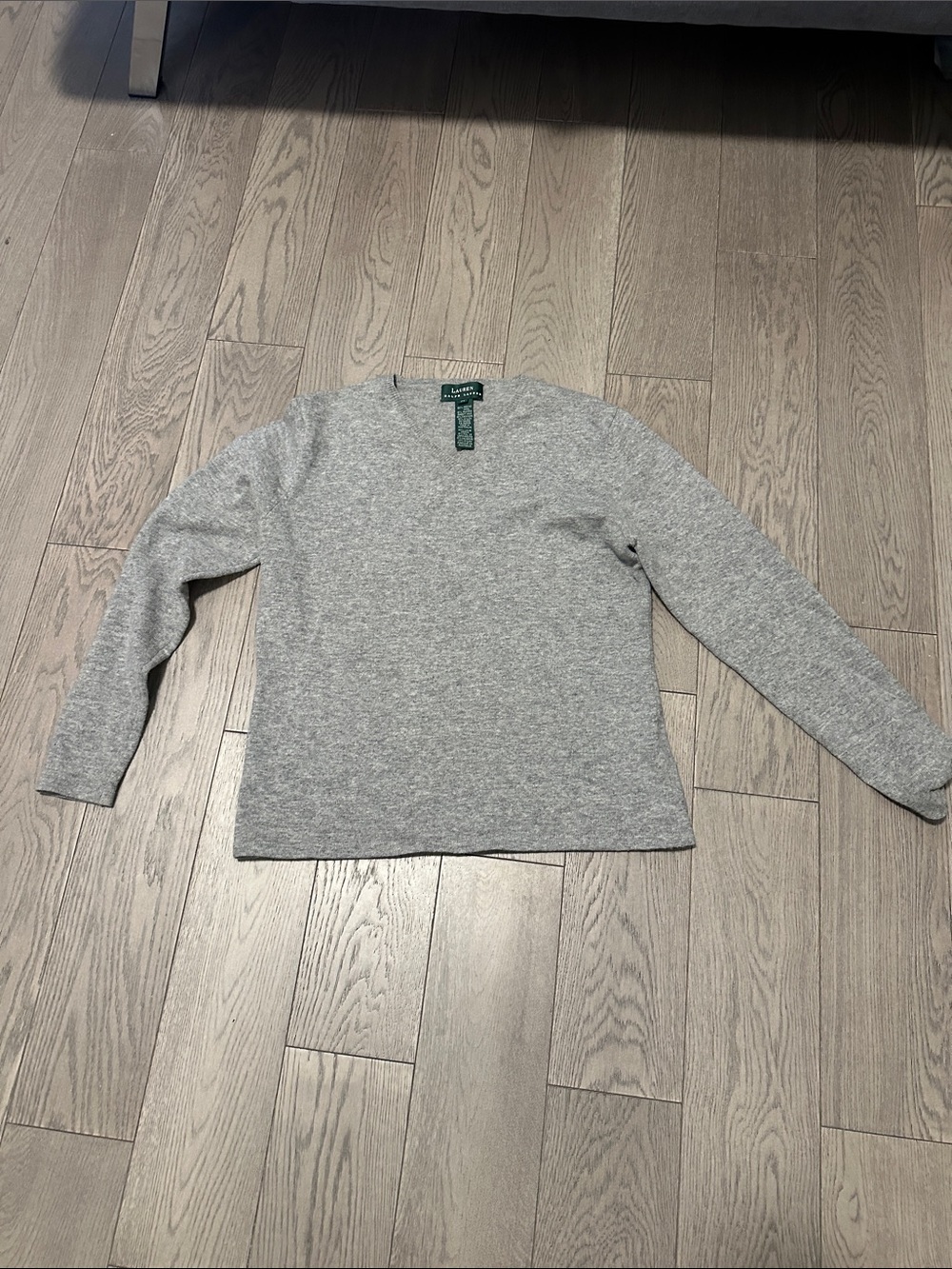 Ralph Lauren Gray Crewneck Knit Sweater